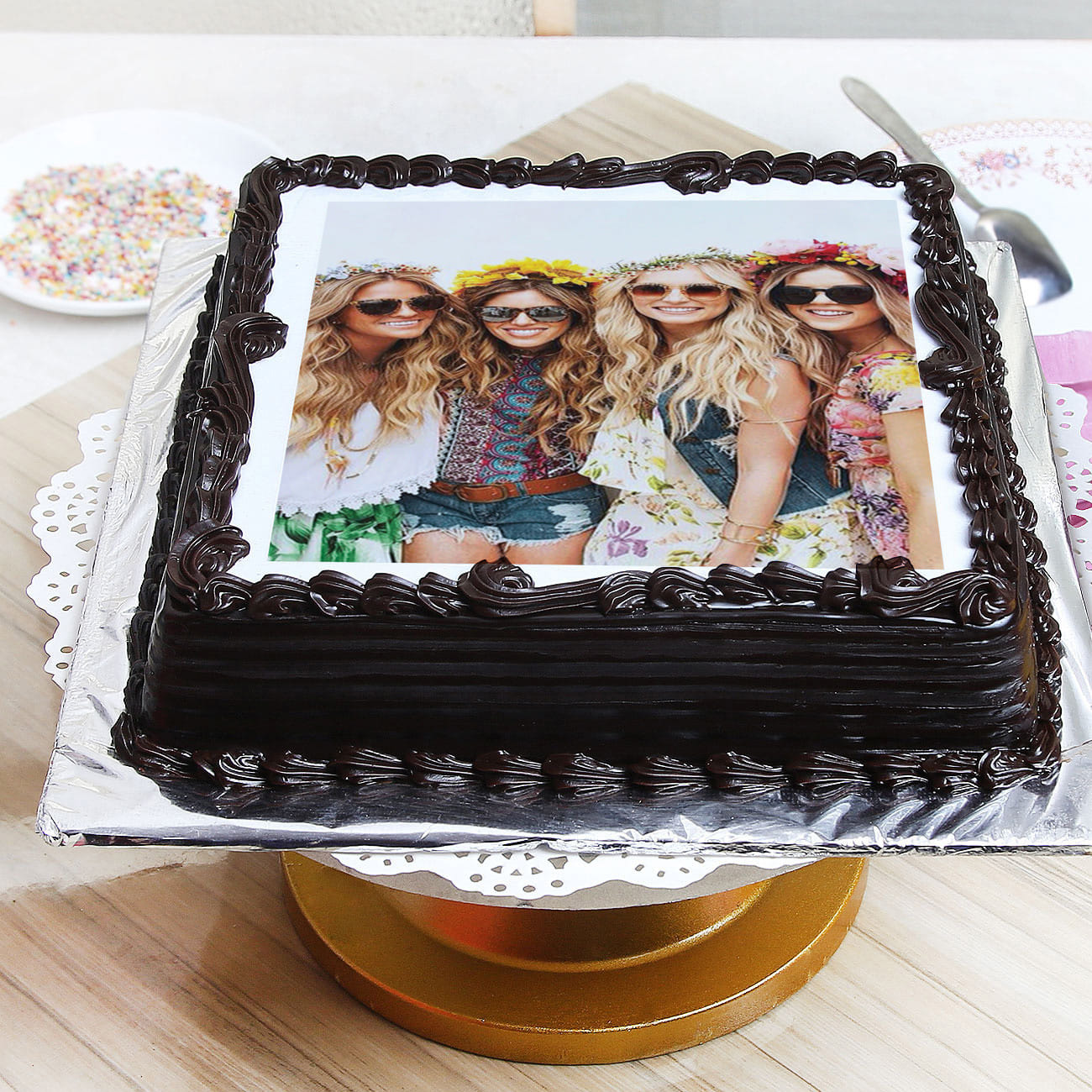 Personalized Picture-Perfect Chocolate Cake
