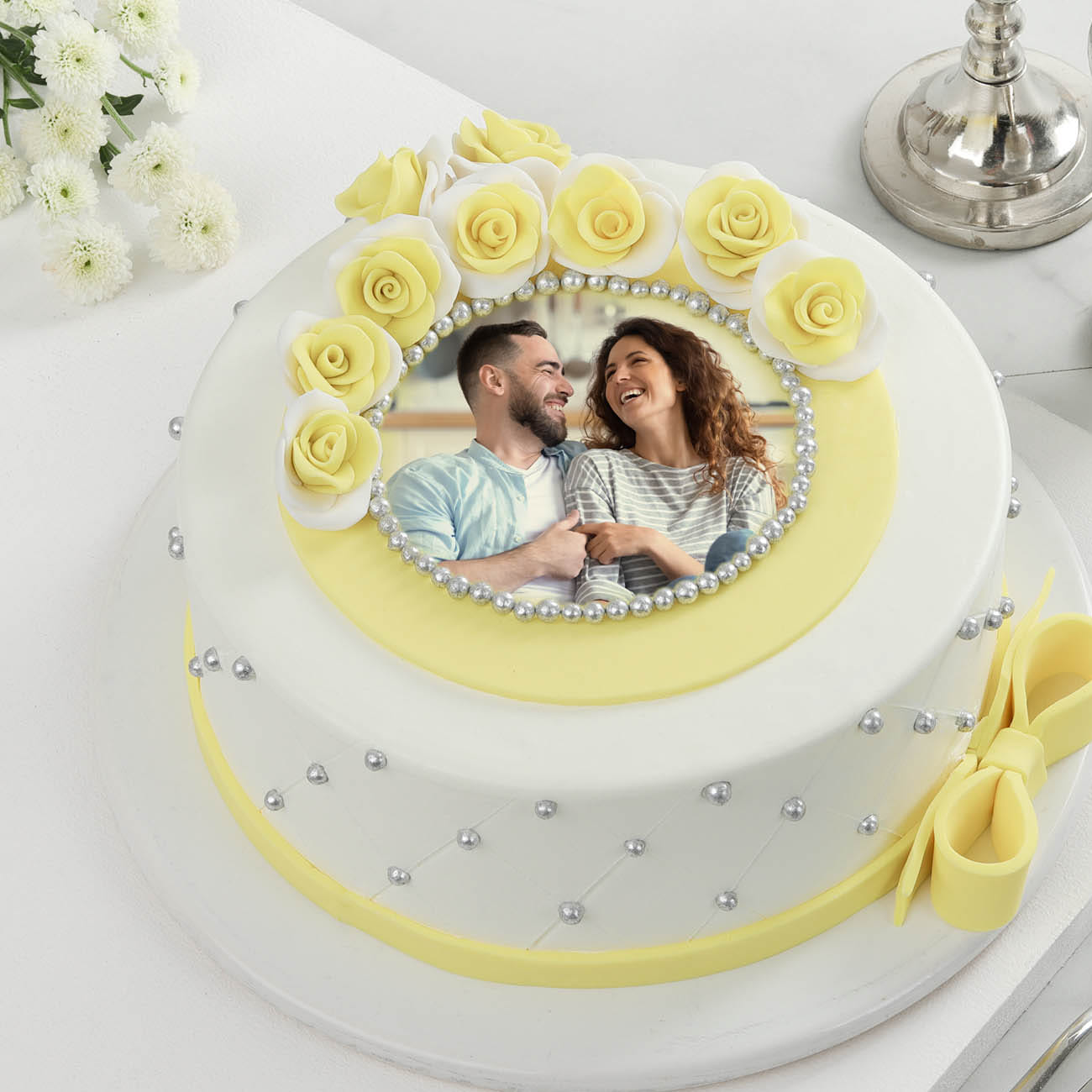 Personalized Semi-Fondant Cake