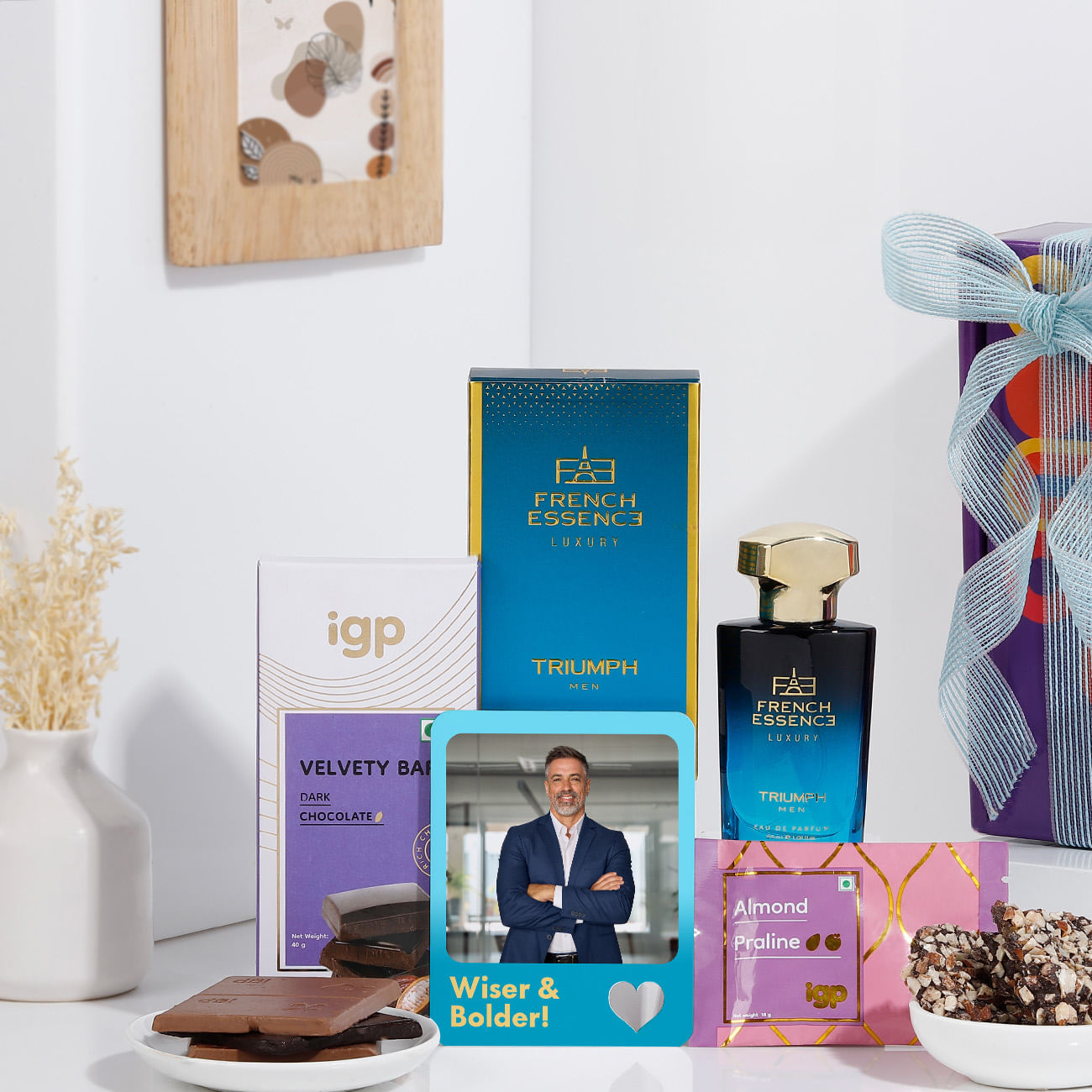 Personalized Wiser And Bolder Gift Set