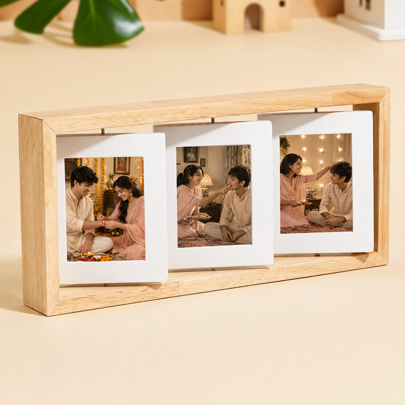 Personalized Wooden Picture Frame for Rakhi