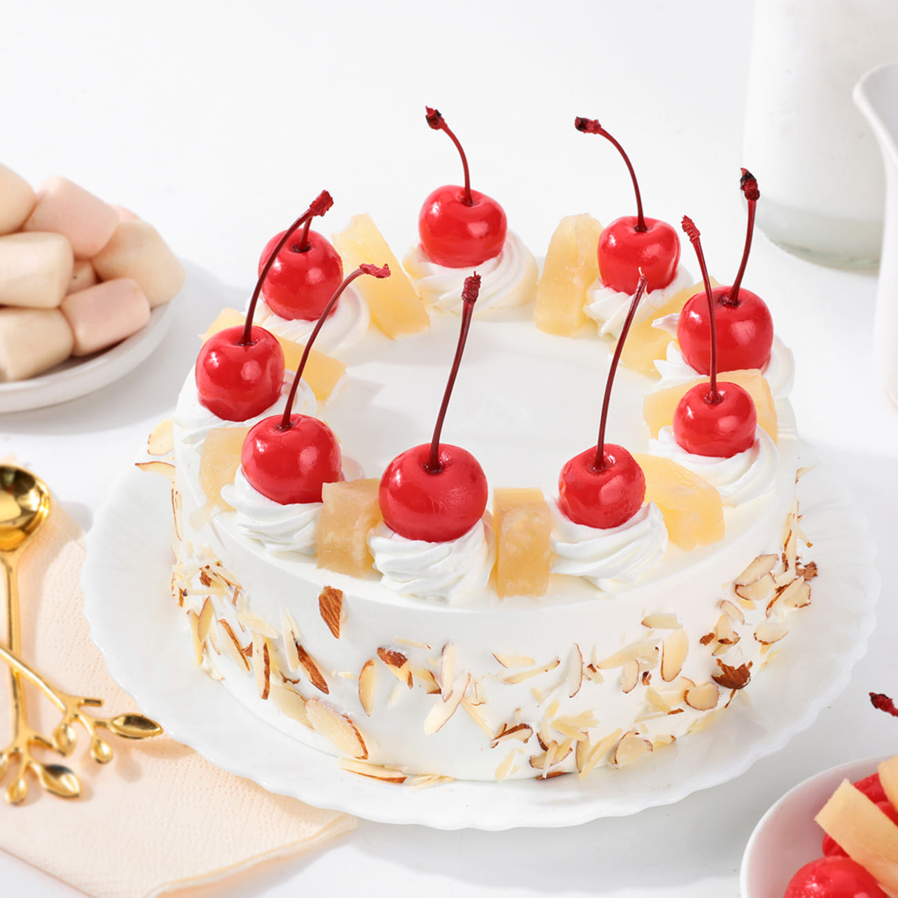 Pineapple Almonds Cake