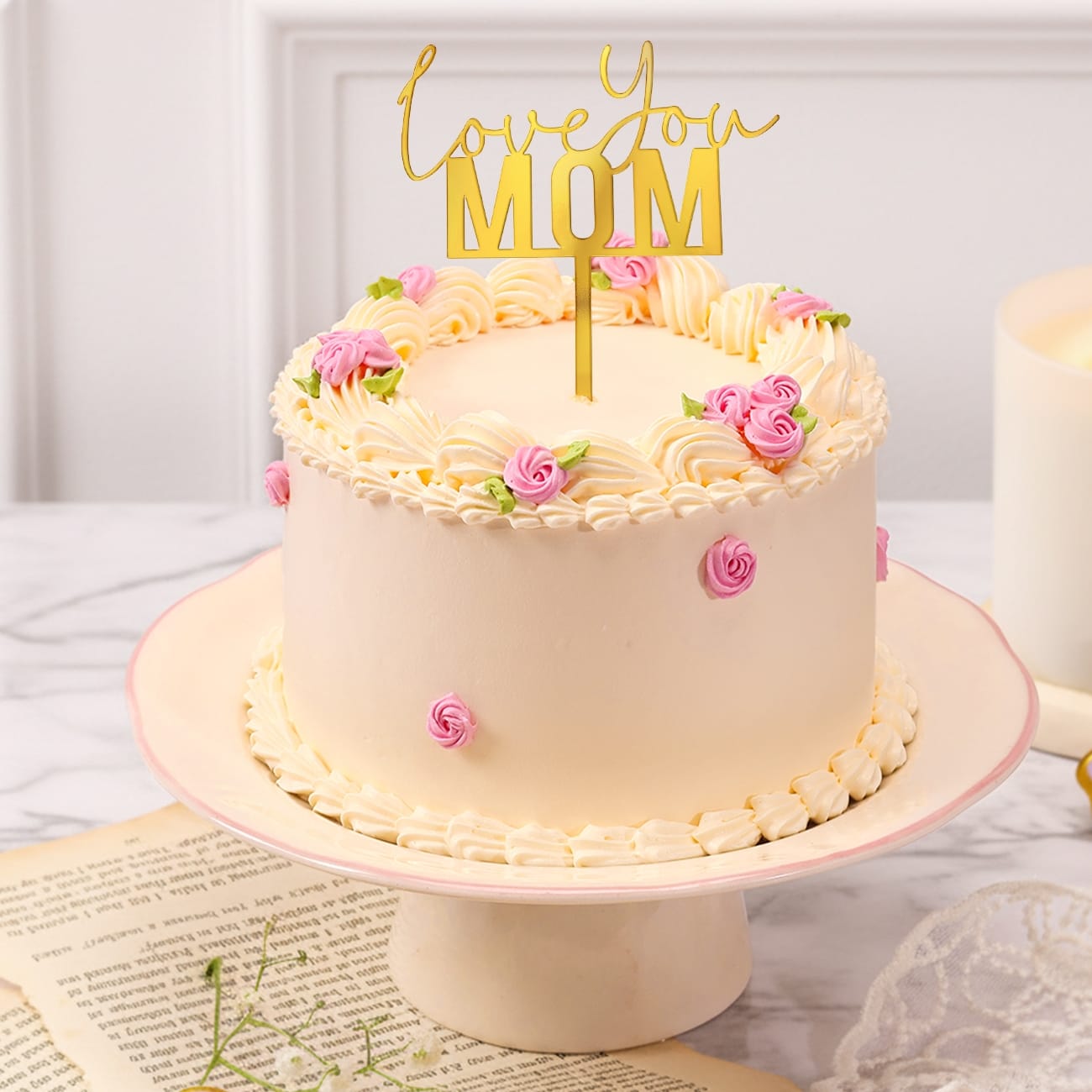 Pineapple Blossom Cake for Mom