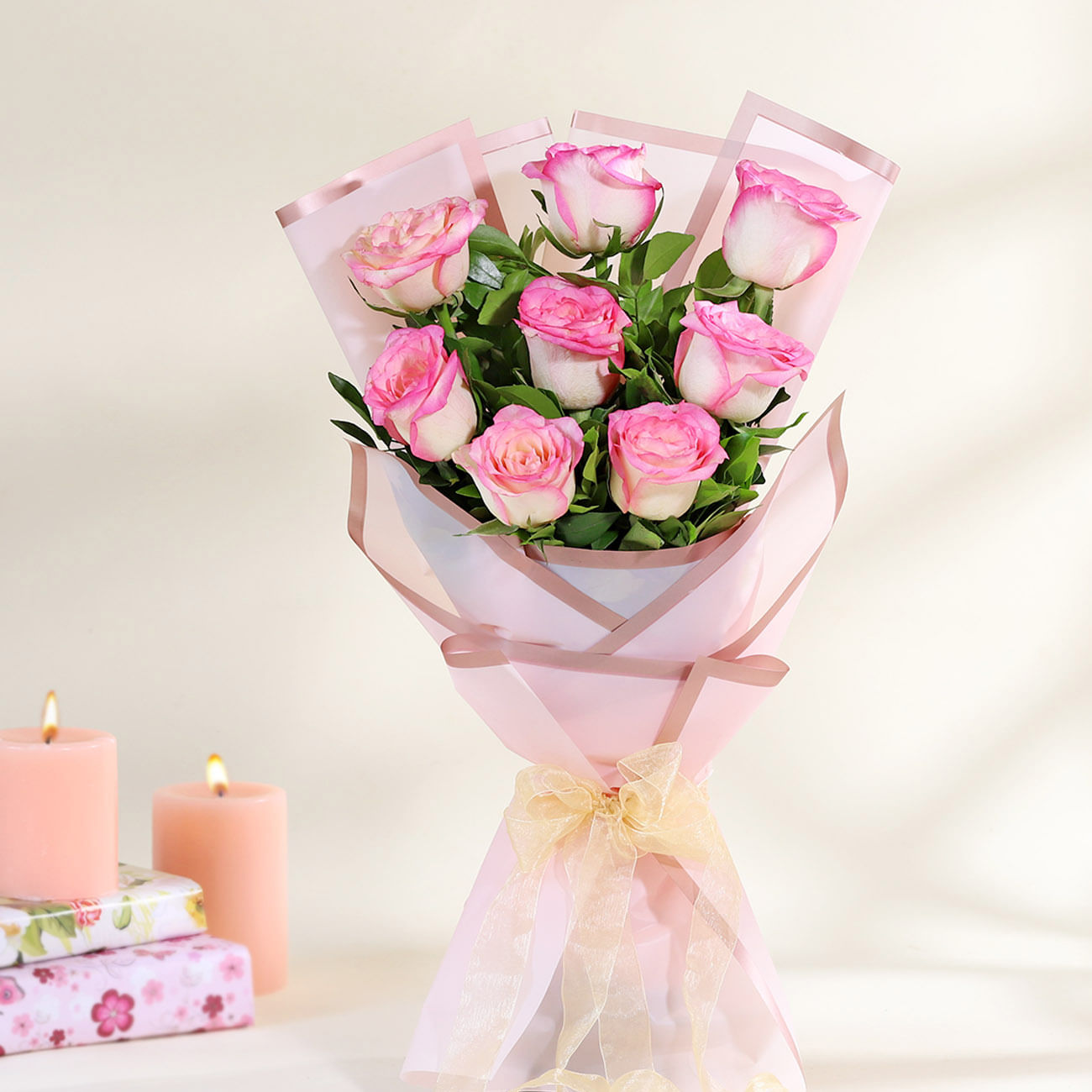 Pink Paradise Roses Bouquet