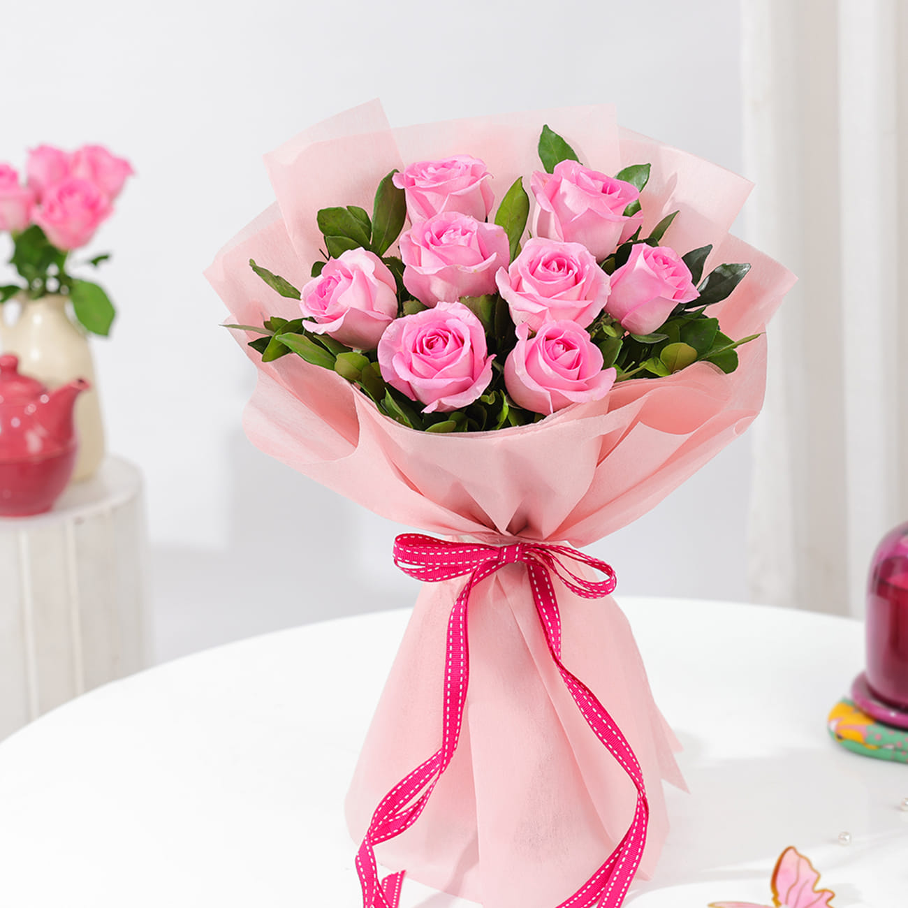 Pretty Pink Rose Bouquet