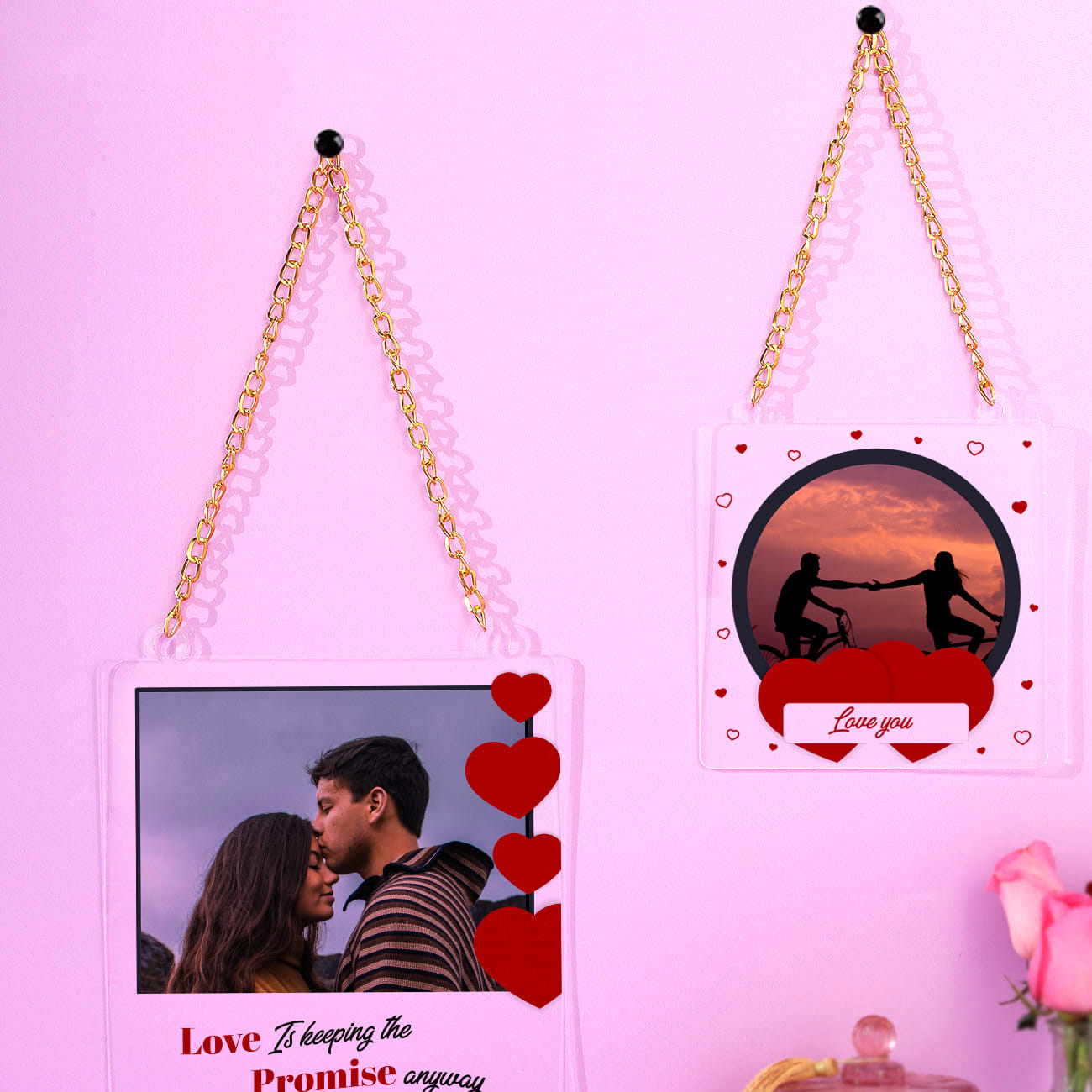 Promise Day Personalized Photo Frames (set of 2)