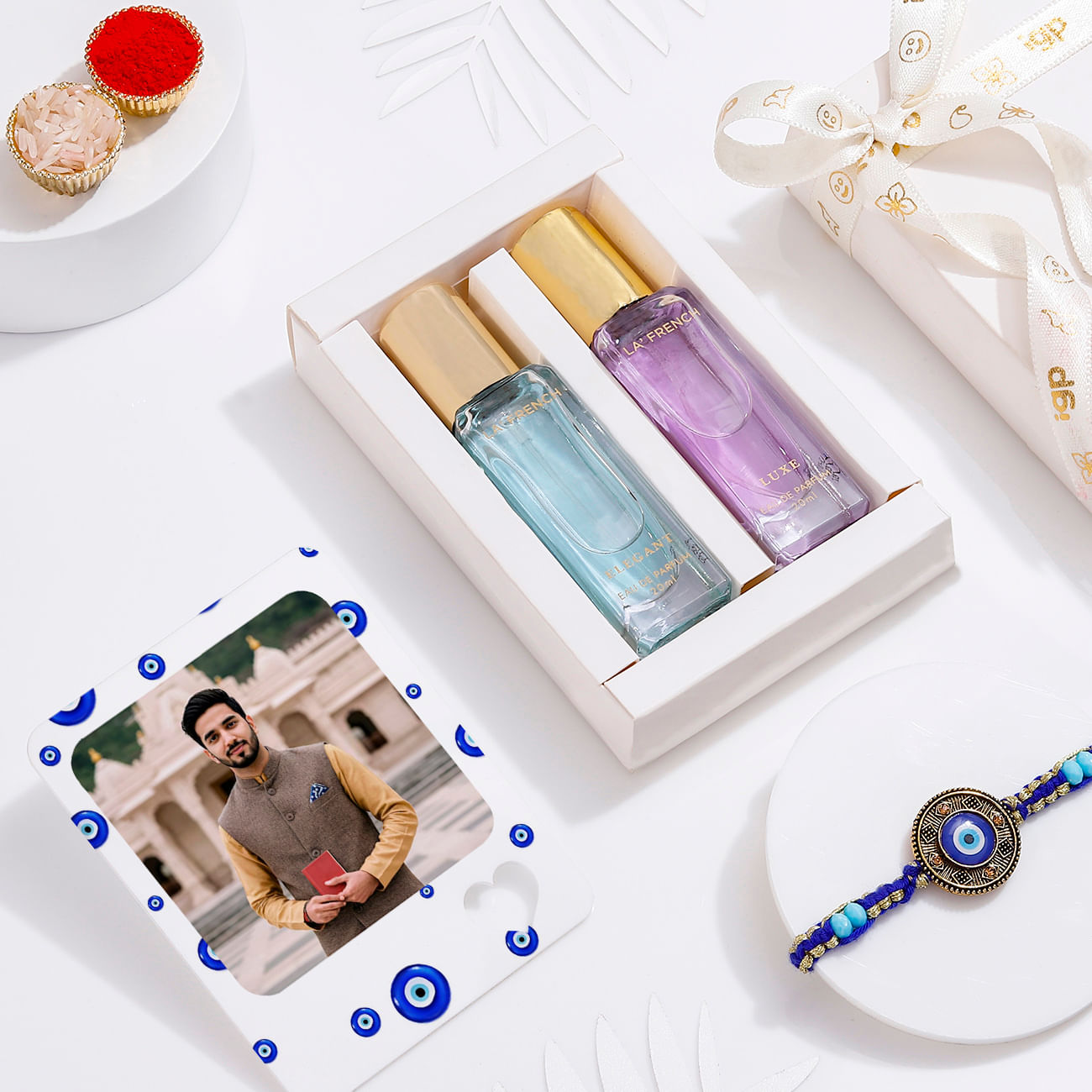 Protective Charm Personalized Rakhi Hamper