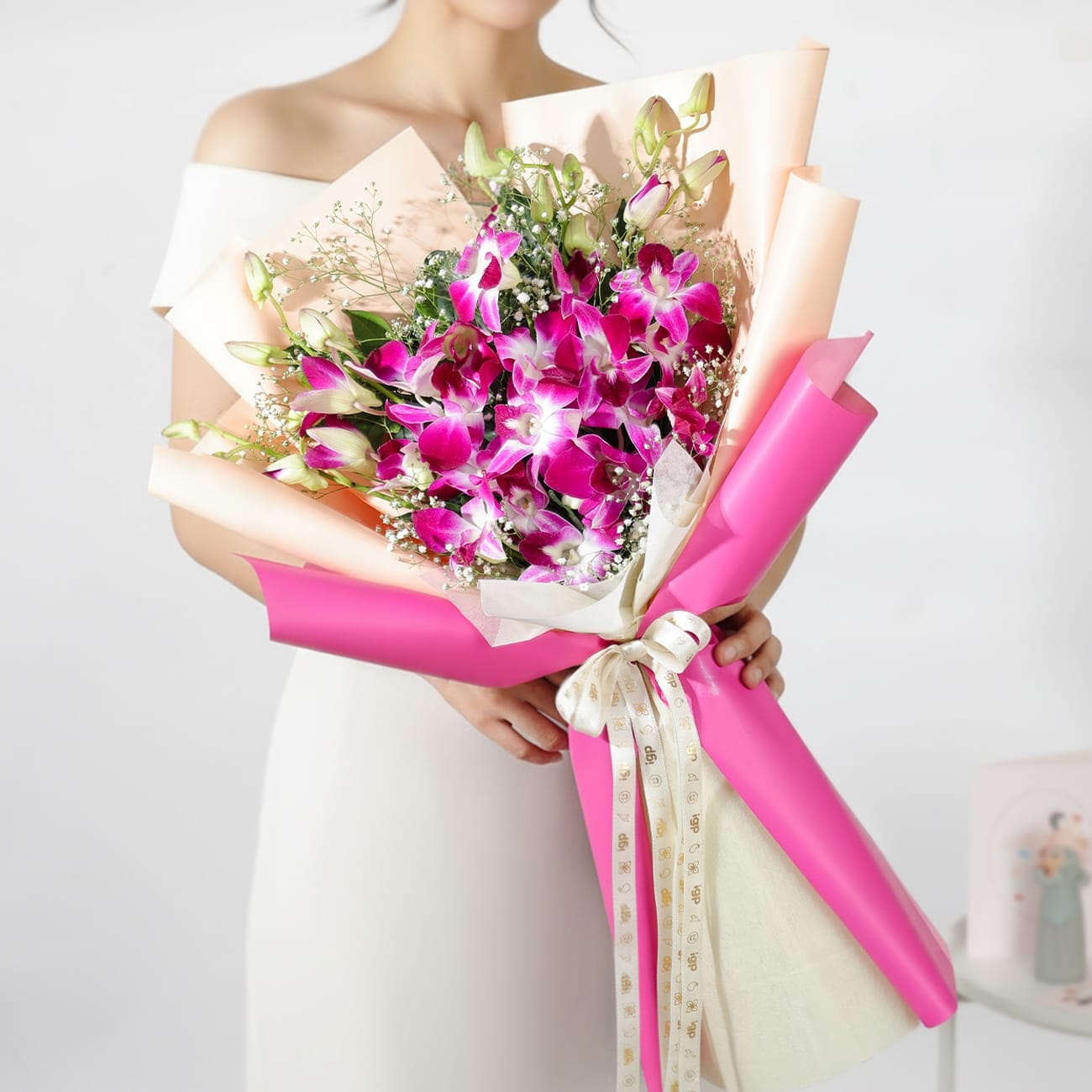 Purple Orchid Elegance Bouquet