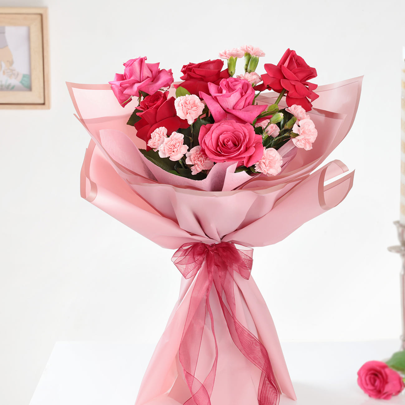 Radiant Pink Blossoms Bouquet