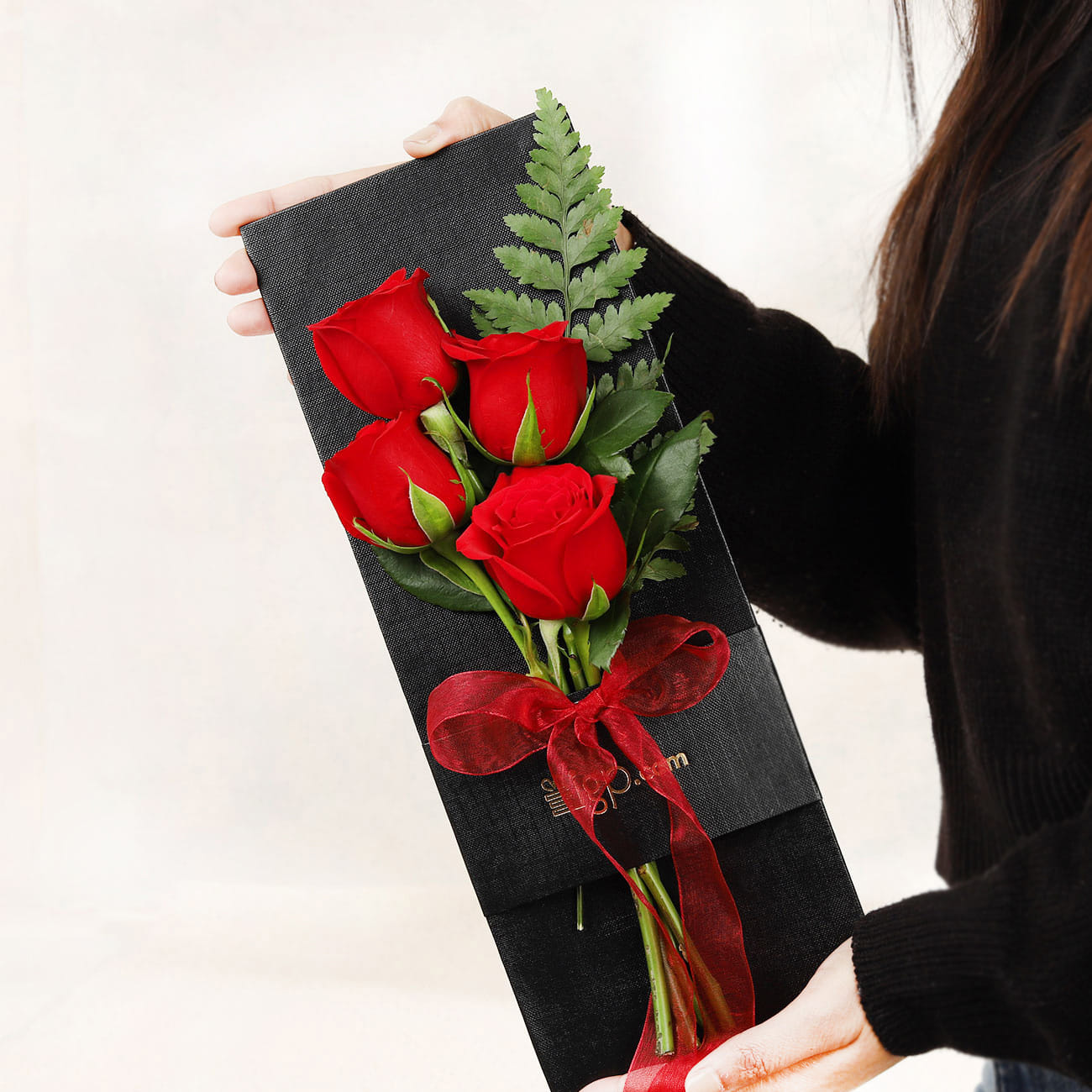 Romantic Roses with Fern