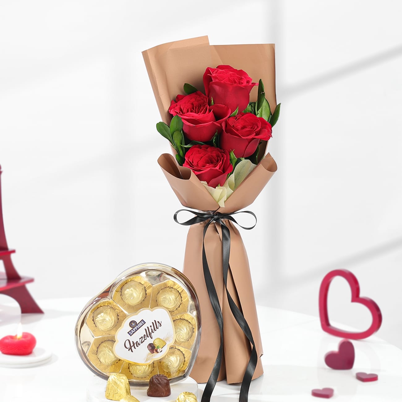 Roses and Chocolates Combo Set