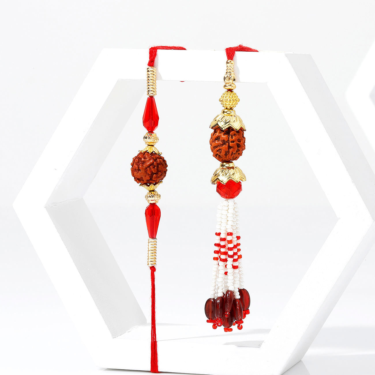 Sacred Rudraksh Bhaiya Bhabhi Rakhi