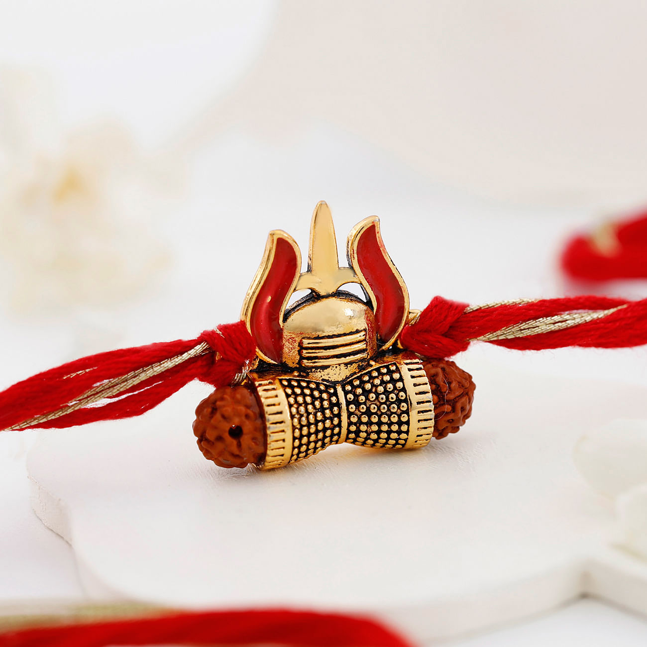 Spiritual Rudraksh Trishul Rakhi