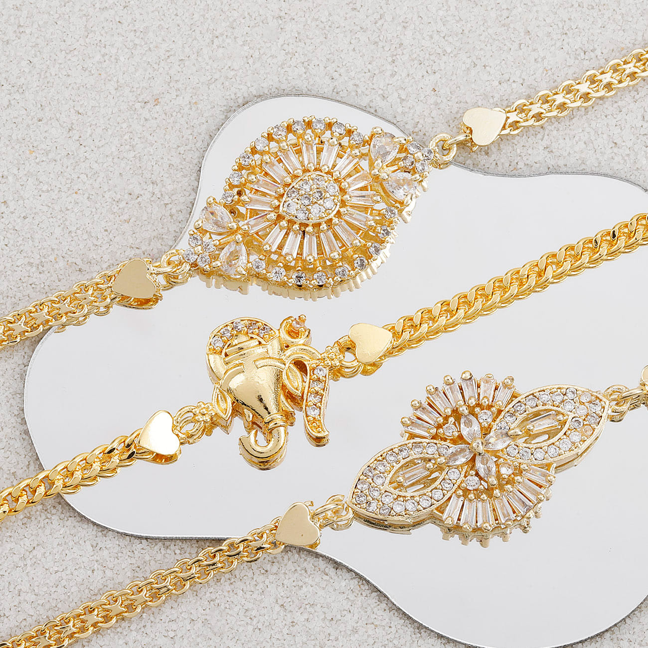 Striking Bracelet Rakhi Set Of 3