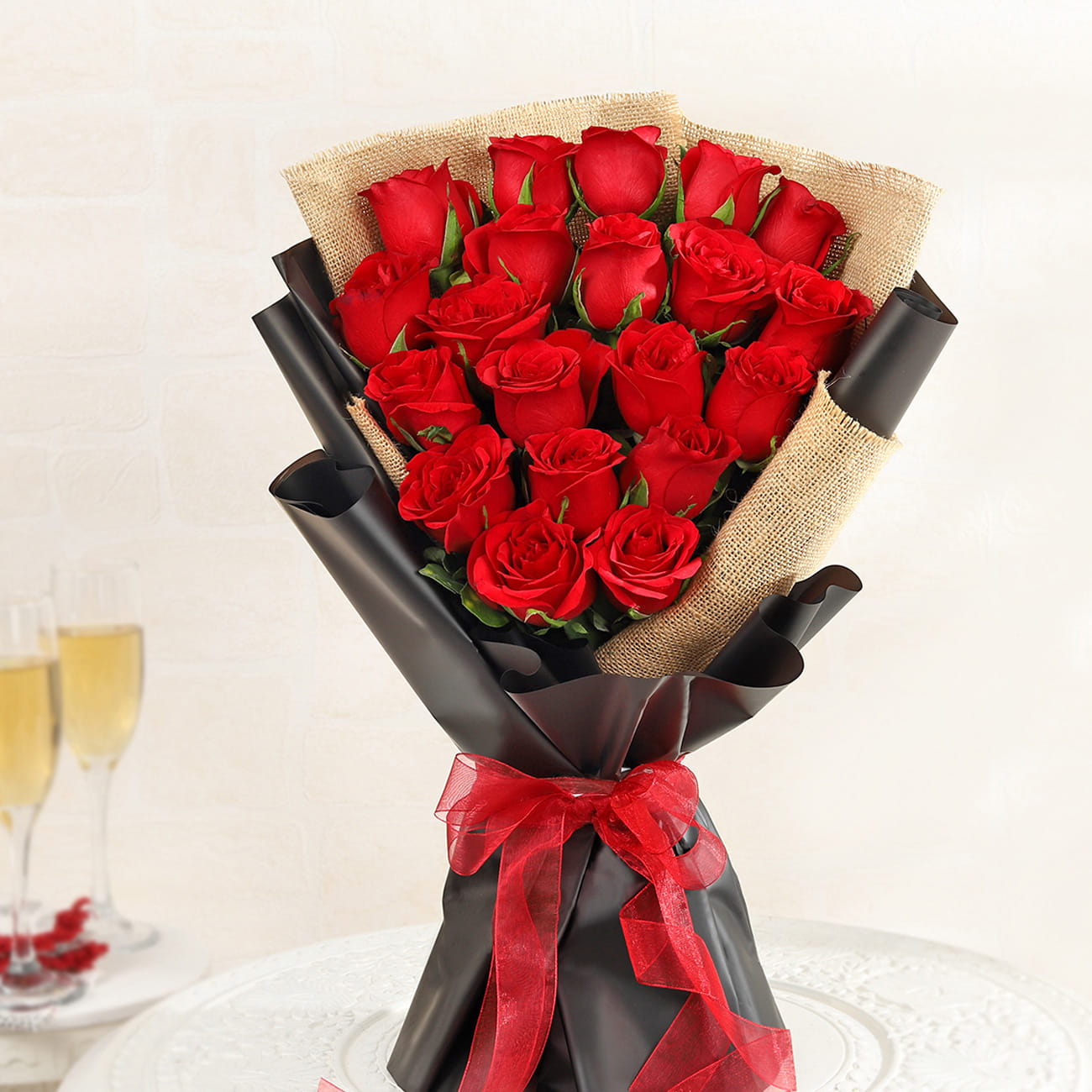 Stunning 20 Red Roses Bouquet