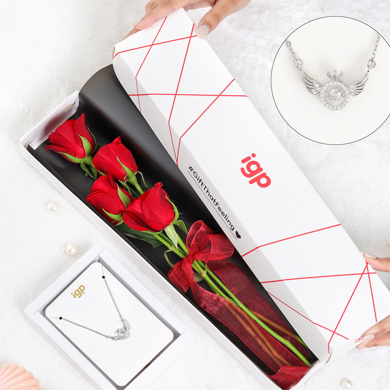 Stunning Blooms And Jewels Combo