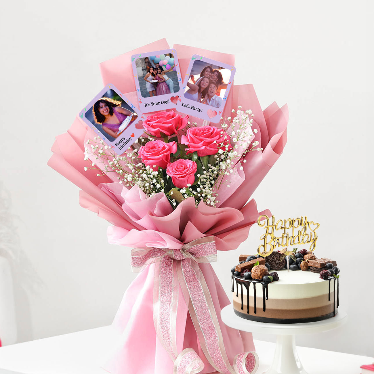 Sweet Celebrations Personalized Birthday Gift Combo