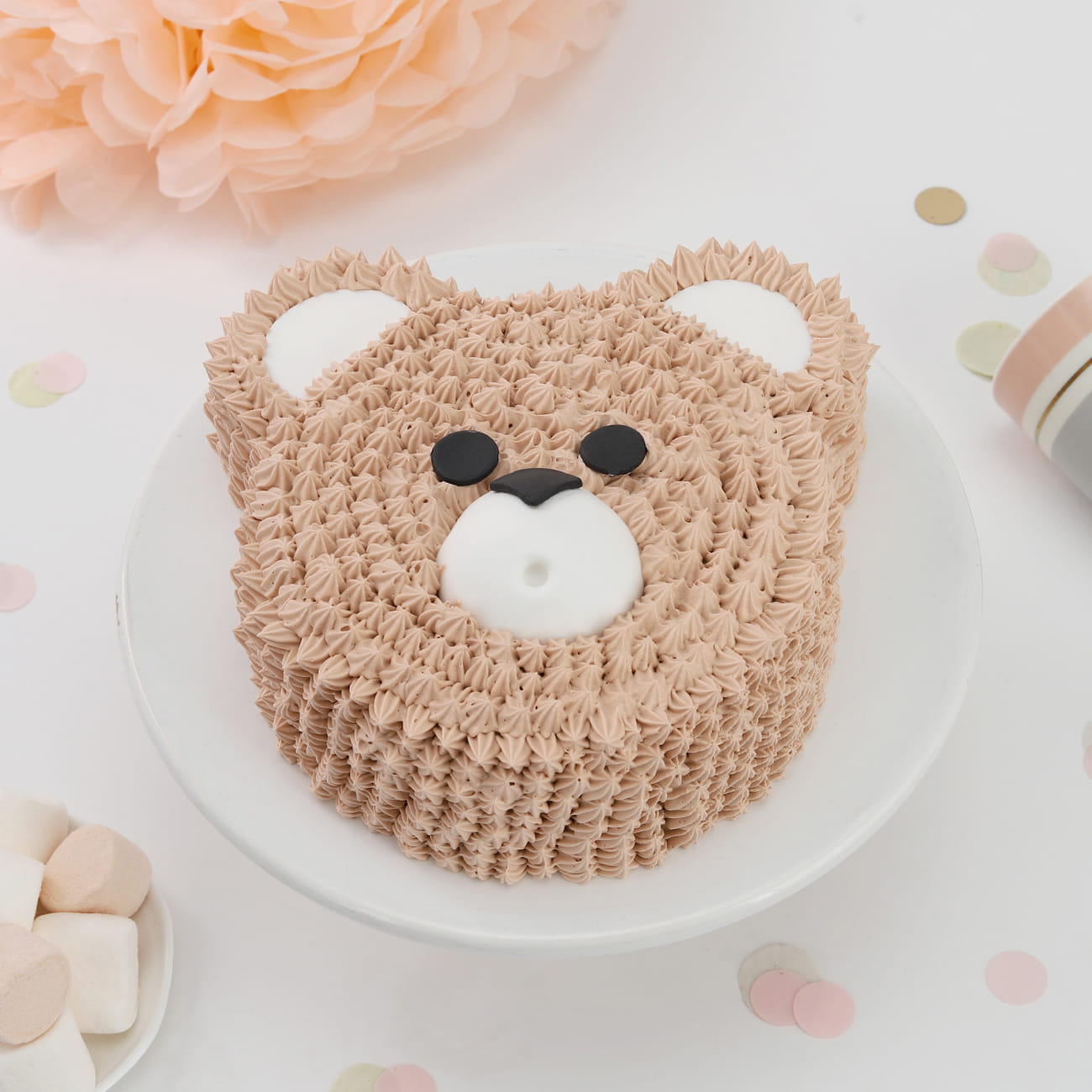 Teddy Bear Cream Cake