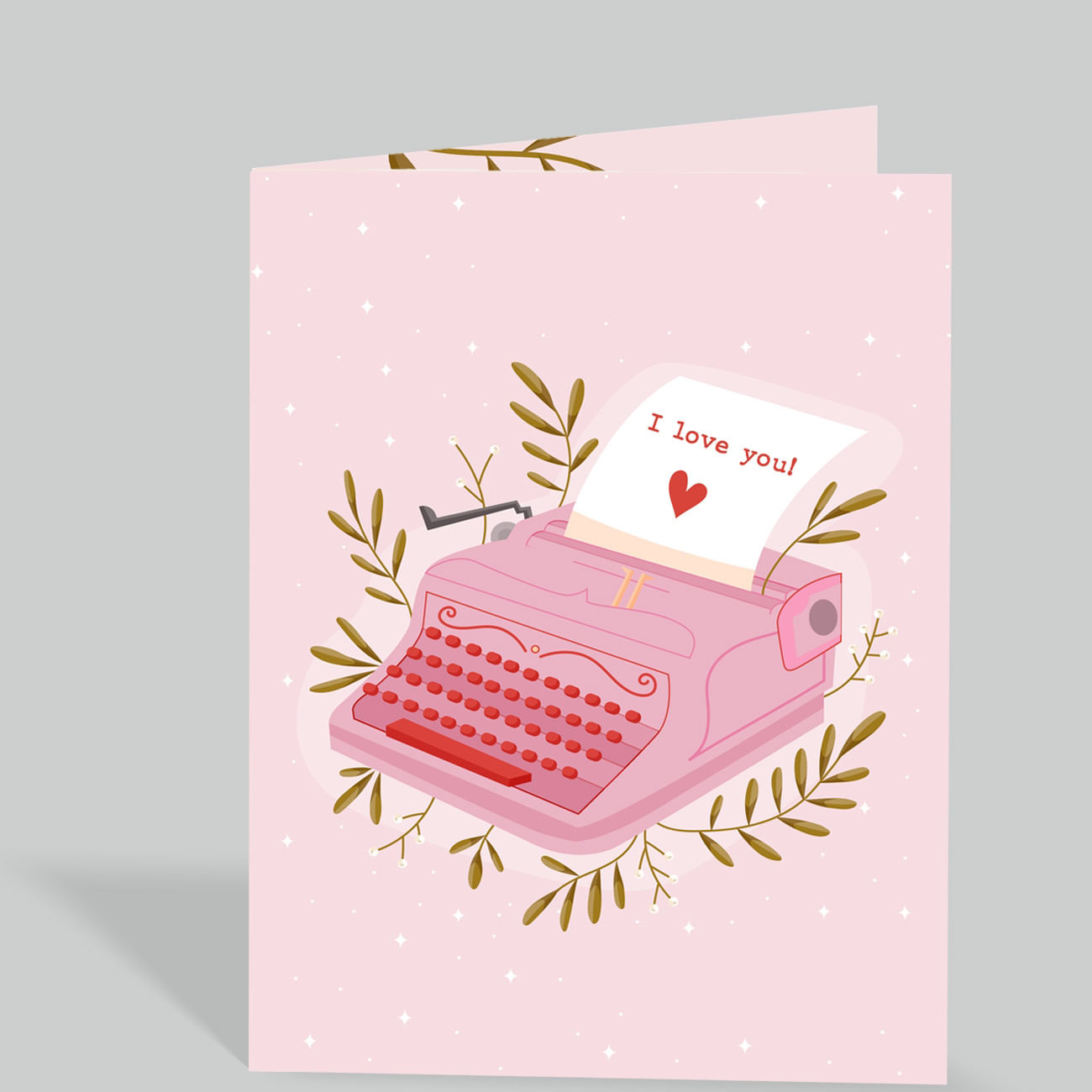 Typed with Love Premium Card