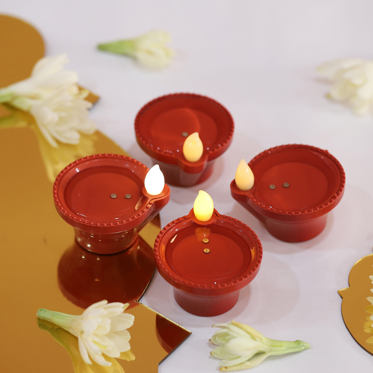 Water Sensor Diyas - Set of 4