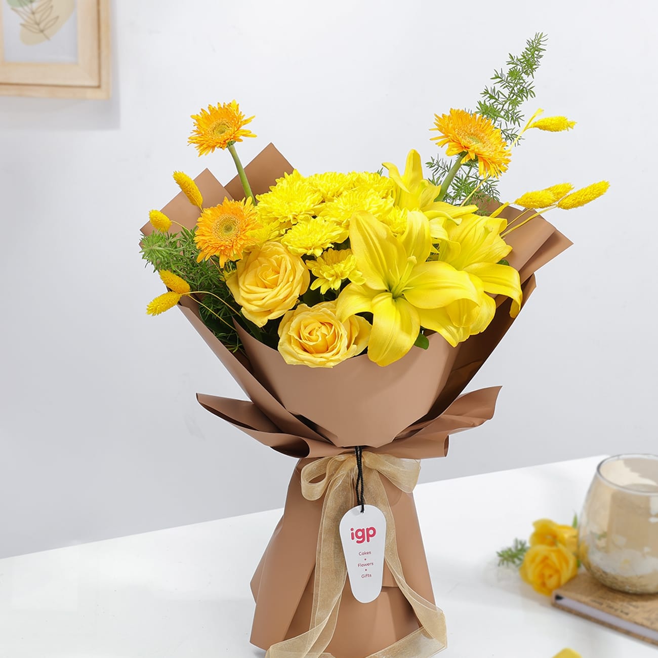 Yellow Bliss Flower Bouquet
