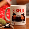 Personalized Sibflix Ceramic Mug for Rakhi
