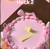 Pink Vintage Ribbon Cake
