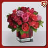 Valentines Vase Flowers to USA