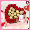 Valentines Heart Choco Bouquet to UAE
