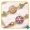 Meenakari Rakhi Set