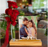 Personalized you and me photo stand
